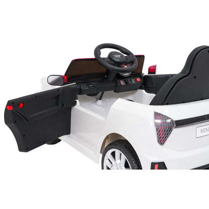 Auto Elettrica per Bambini Mini Cooper 12V con Telecomando Bianca