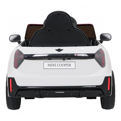 Auto Elettrica per Bambini Mini Cooper 12V con Telecomando Bianca