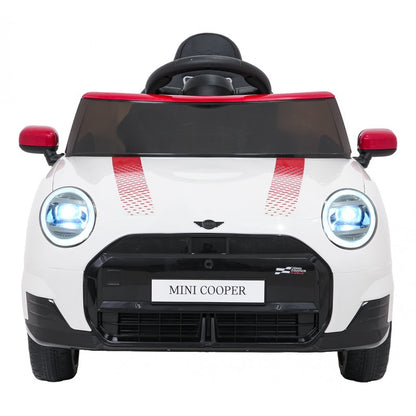 Auto Elettrica per Bambini Mini Cooper 12V con Telecomando Bianca