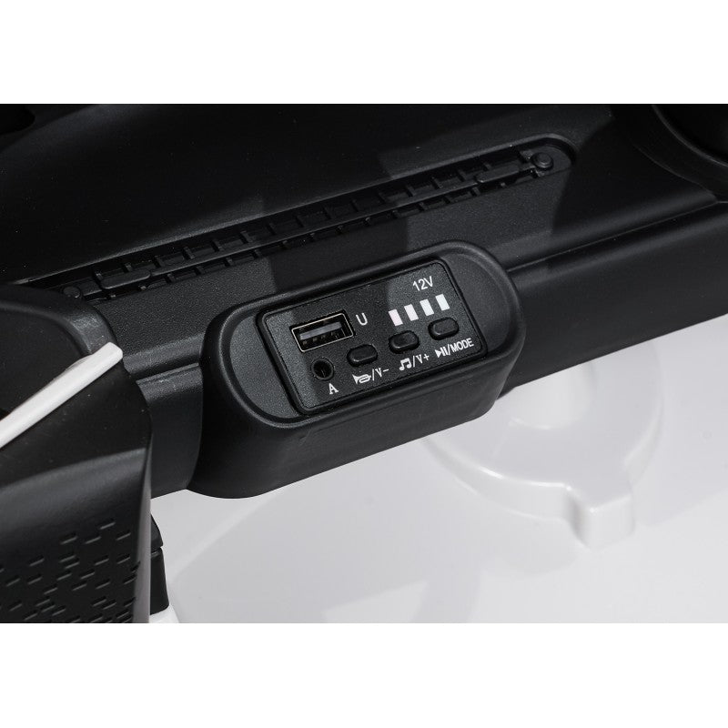 Auto Elettrica per Bambini Mini Cooper 12V con Telecomando Bianca