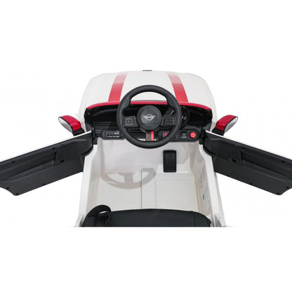 Auto Elettrica per Bambini Mini Cooper 12V con Telecomando Bianca