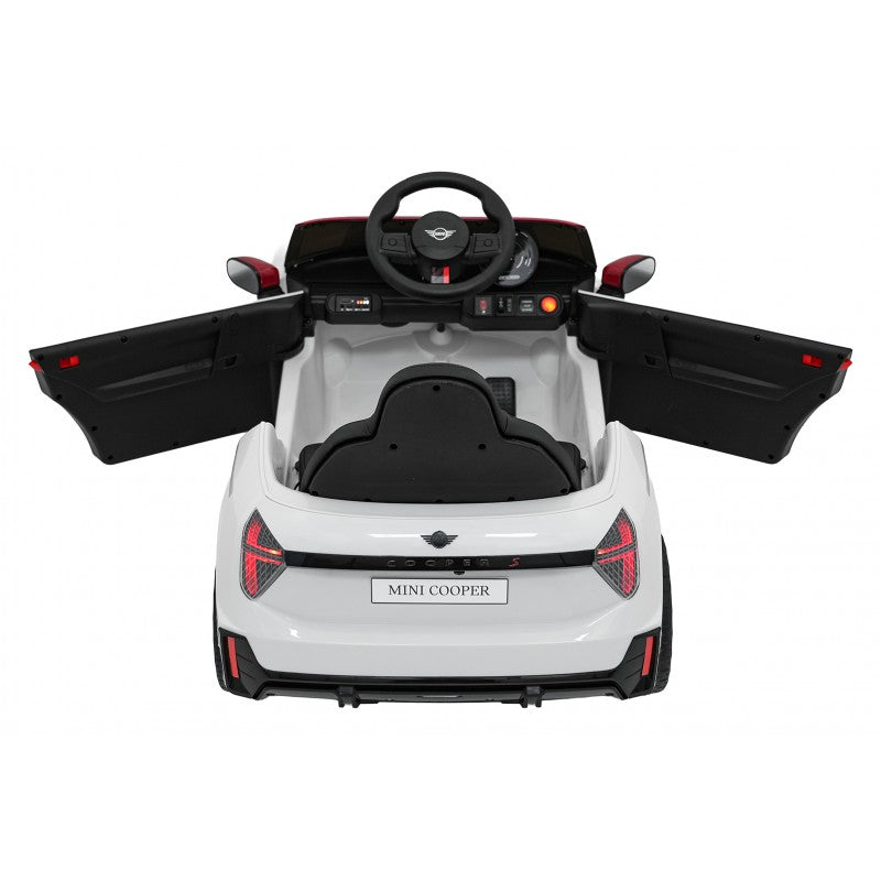 Auto Elettrica per Bambini Mini Cooper 12V con Telecomando Bianca