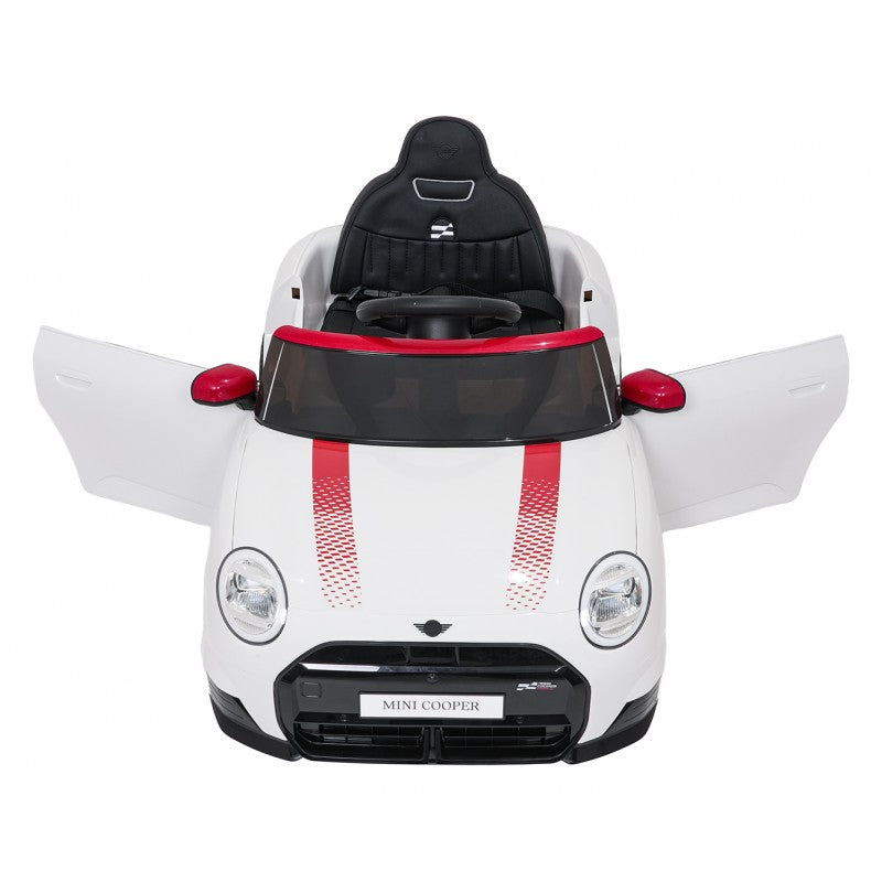 Auto Elettrica per Bambini Mini Cooper 12V con Telecomando Bianca