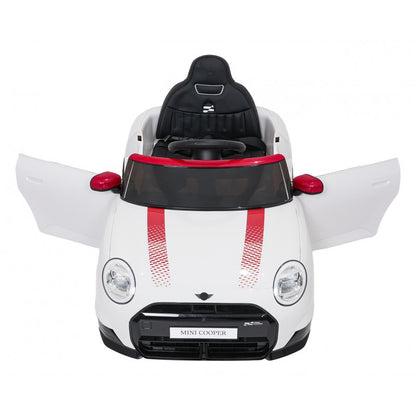 Auto Elettrica per Bambini Mini Cooper 12V con Telecomando Bianca