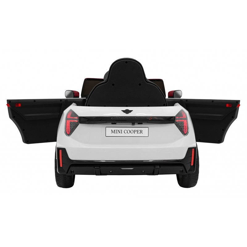 Auto Elettrica per Bambini Mini Cooper 12V con Telecomando Bianca