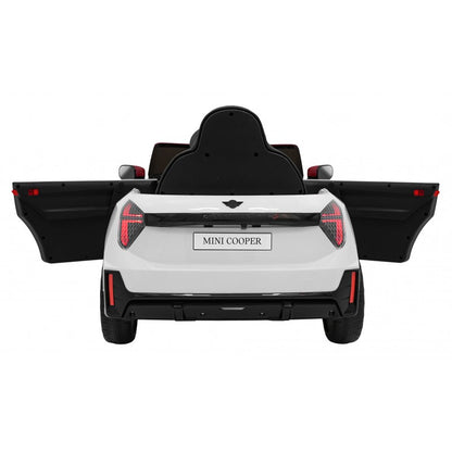 Auto Elettrica per Bambini Mini Cooper 12V con Telecomando Bianca