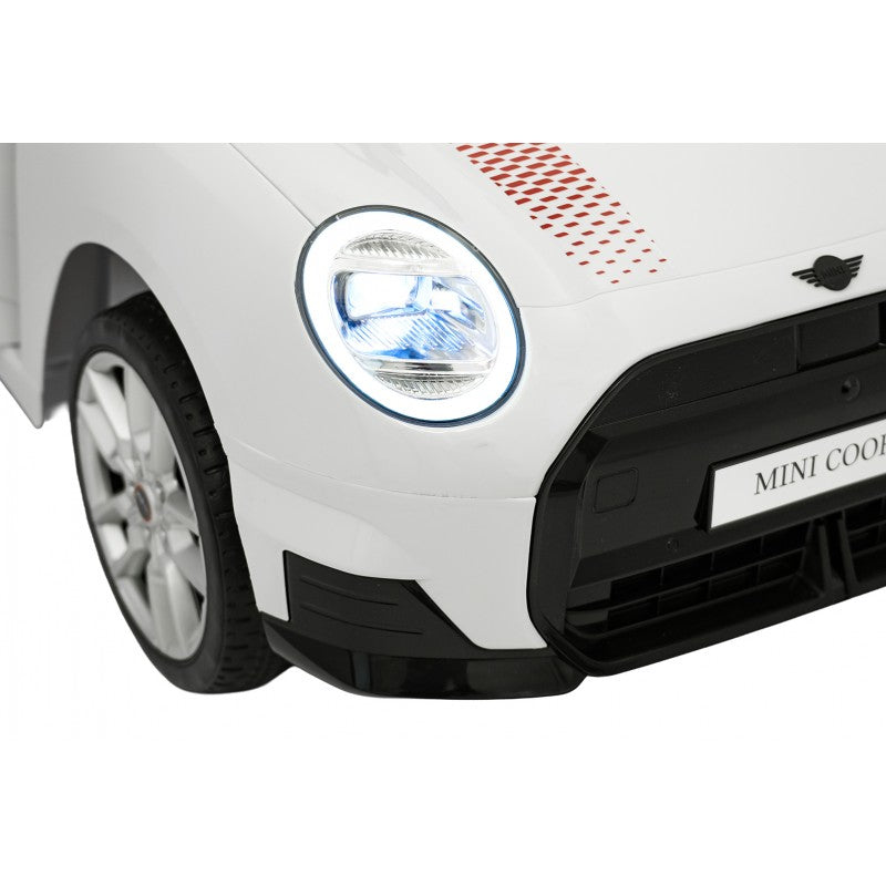 Auto Elettrica per Bambini Mini Cooper 12V con Telecomando Bianca