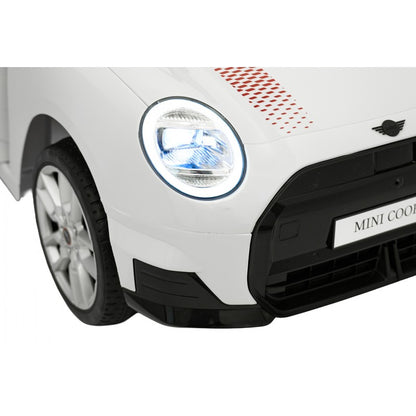 Auto Elettrica per Bambini Mini Cooper 12V con Telecomando Bianca