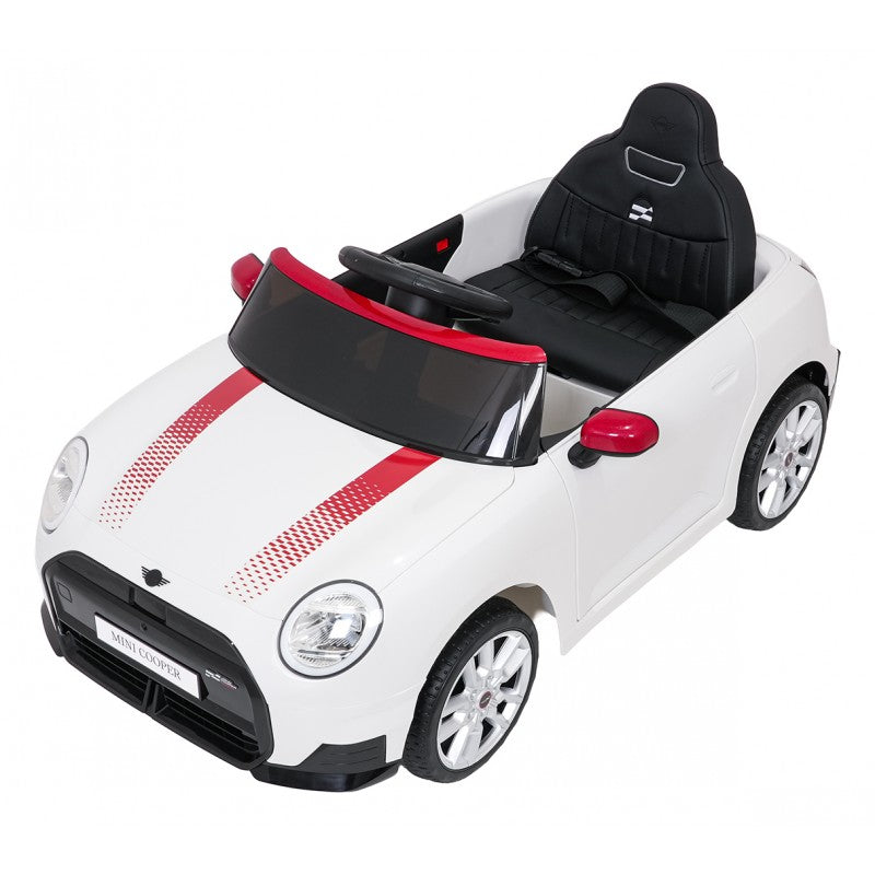 Auto Elettrica per Bambini Mini Cooper 12V con Telecomando Bianca