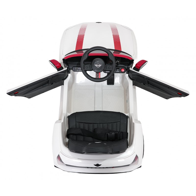 Auto Elettrica per Bambini Mini Cooper 12V con Telecomando Bianca