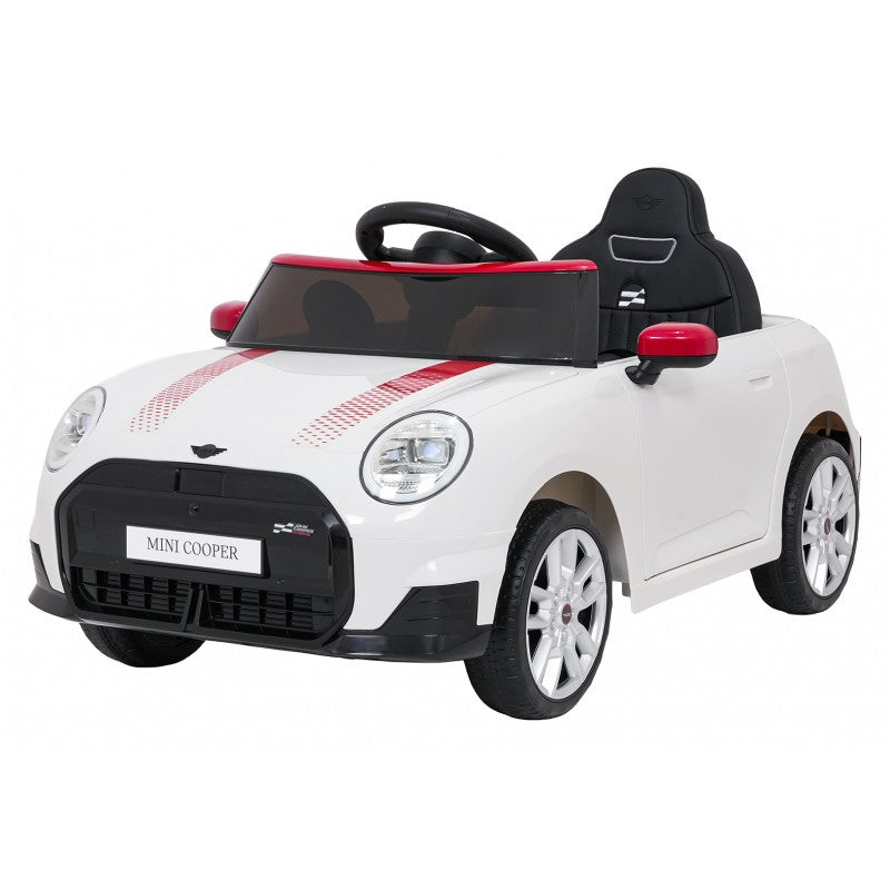 Auto Elettrica per Bambini Mini Cooper 12V con Telecomando Bianca