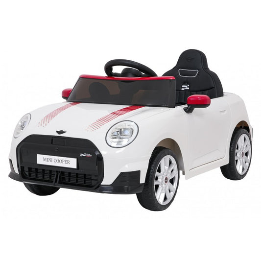 Auto Elettrica per Bambini Mini Cooper 12V con Telecomando Bianca