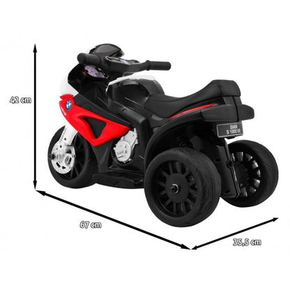 Moto Elettrica per Bambini BMW S1000 RR con Rotelle Rossa