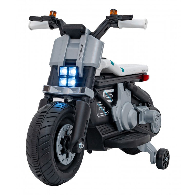 Moto Elettrica per Bambini Future 88 con Rotelle Bianca