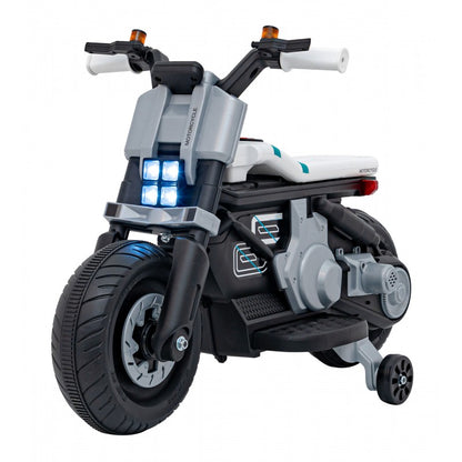 Moto Elettrica per Bambini Future 88 con Rotelle Bianca