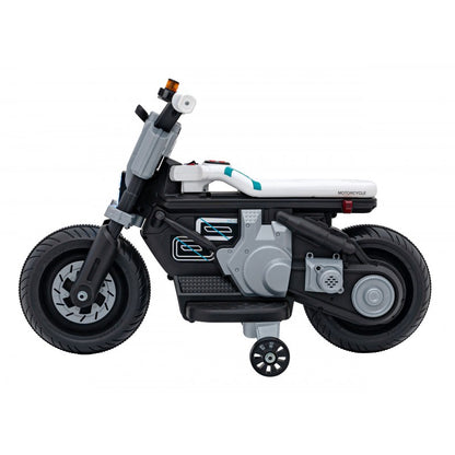 Moto Elettrica per Bambini Future 88 con Rotelle Bianca