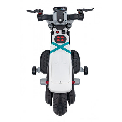 Moto Elettrica per Bambini Future 88 con Rotelle Bianca