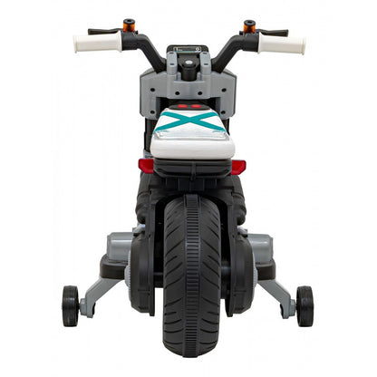Moto Elettrica per Bambini Future 88 con Rotelle Bianca