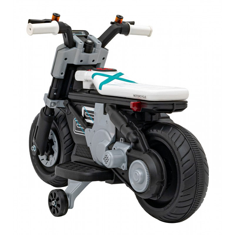 Moto Elettrica per Bambini Future 88 con Rotelle Bianca