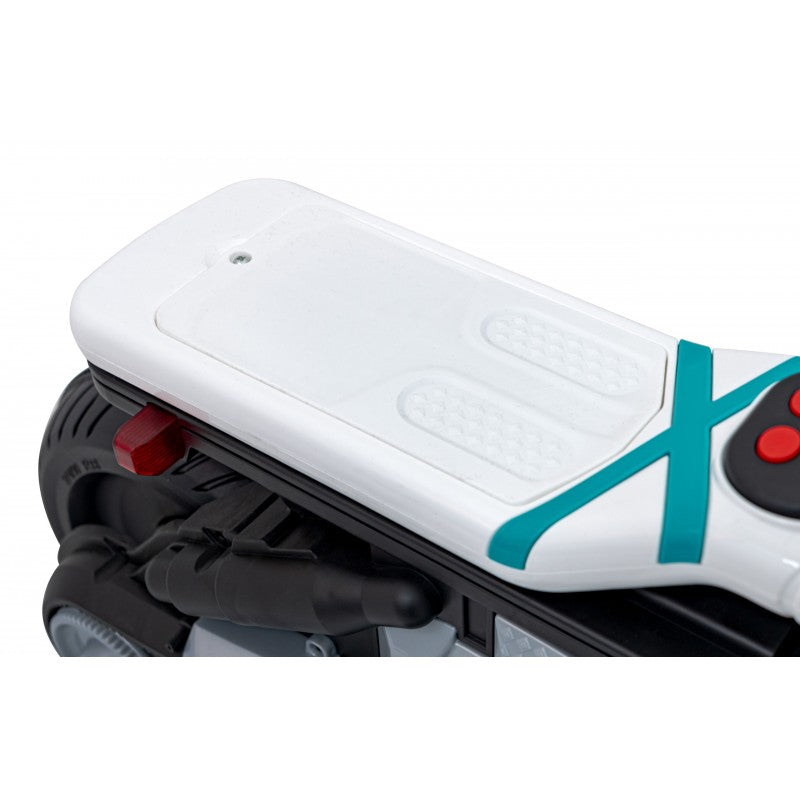 Moto Elettrica per Bambini Future 88 con Rotelle Bianca