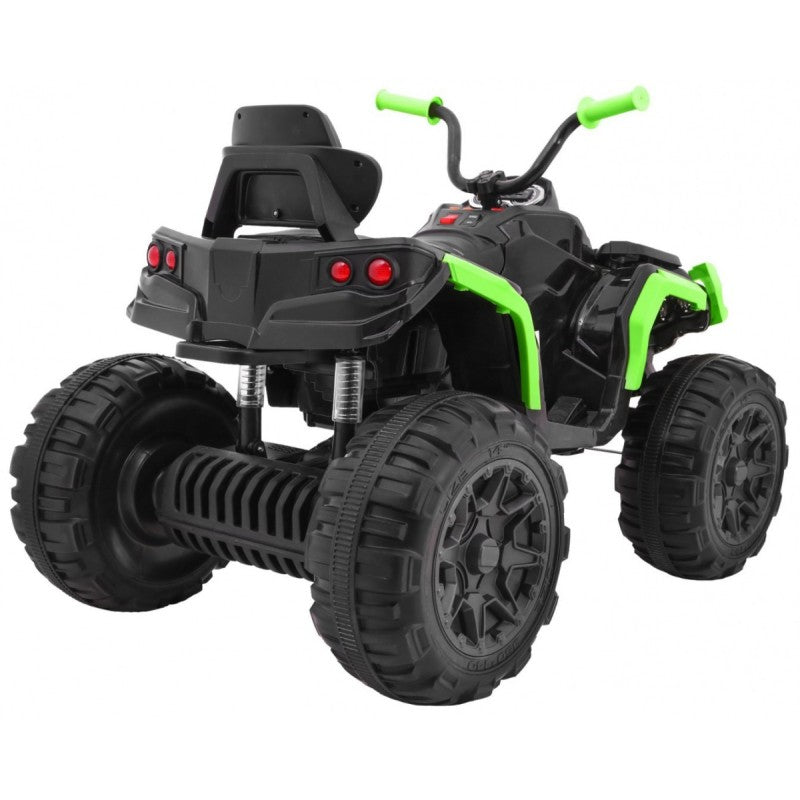 Quad Elettrico per Bambini ATV con Retromarcia Nero e Verde