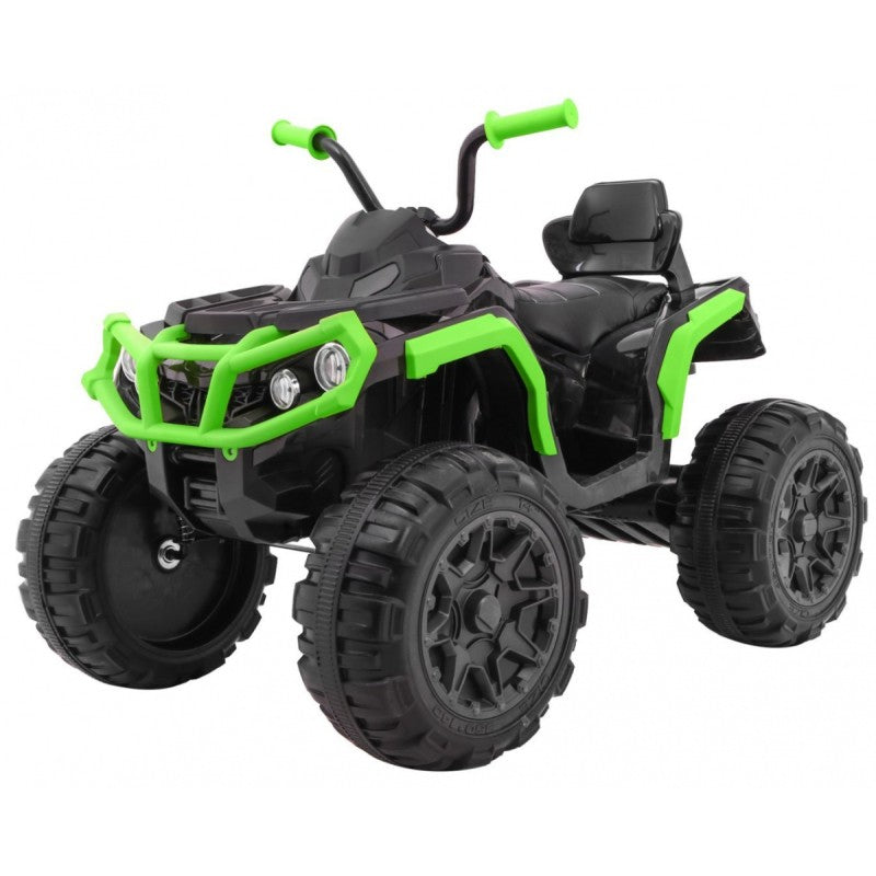 Quad Elettrico per Bambini ATV con Retromarcia Nero e Verde