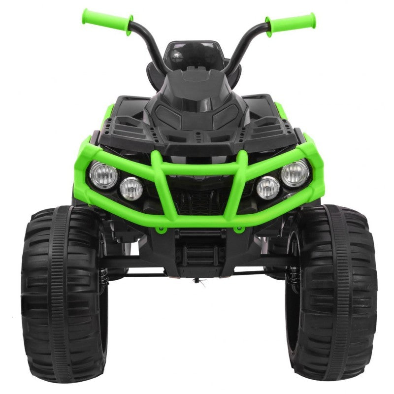 Quad Elettrico per Bambini ATV con Retromarcia Nero e Verde