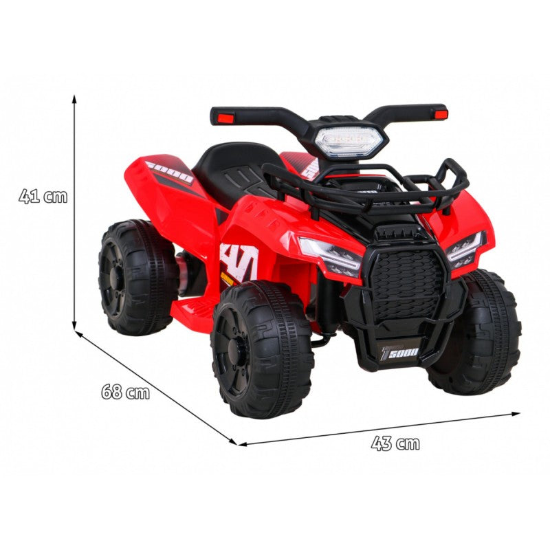 Quad Elettrico per Bambini Storm con Retromarcia Rosso