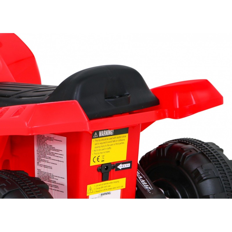 Quad Elettrico per Bambini Storm con Retromarcia Rosso