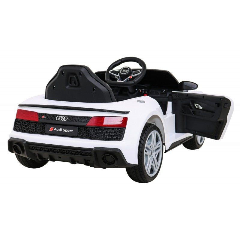 Auto Elettrica per Bambini Audi R8 12V con Telecomando Bianca
