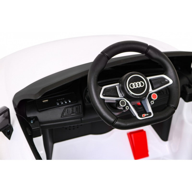 Auto Elettrica per Bambini Audi R8 12V con Telecomando Bianca