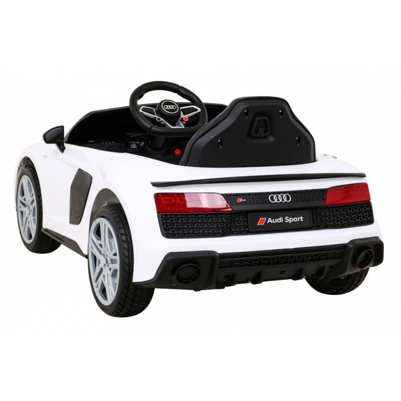 Auto Elettrica per Bambini Audi R8 12V con Telecomando Bianca