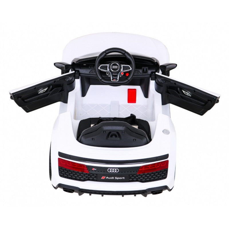 Auto Elettrica per Bambini Audi R8 12V con Telecomando Bianca