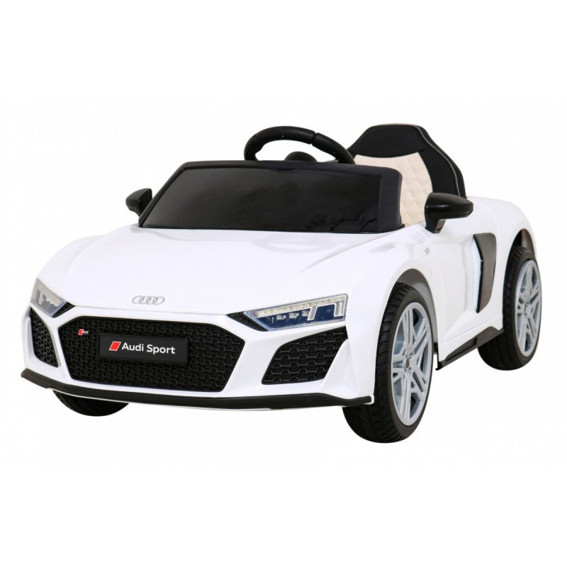 Auto Elettrica per Bambini Audi R8 12V con Telecomando Bianca