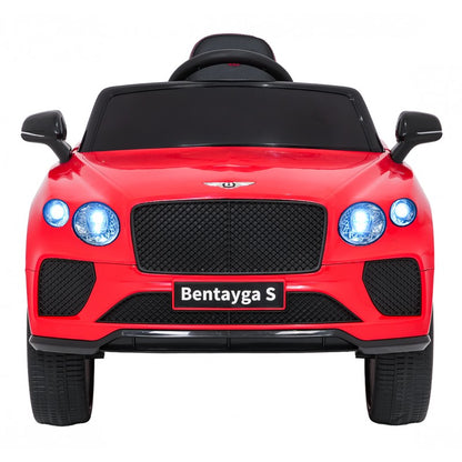 Auto Elettrica per Bambini Bentley Bentayga S 12V con Telecomando Rossa