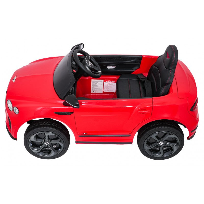 Auto Elettrica per Bambini Bentley Bentayga S 12V con Telecomando Rossa