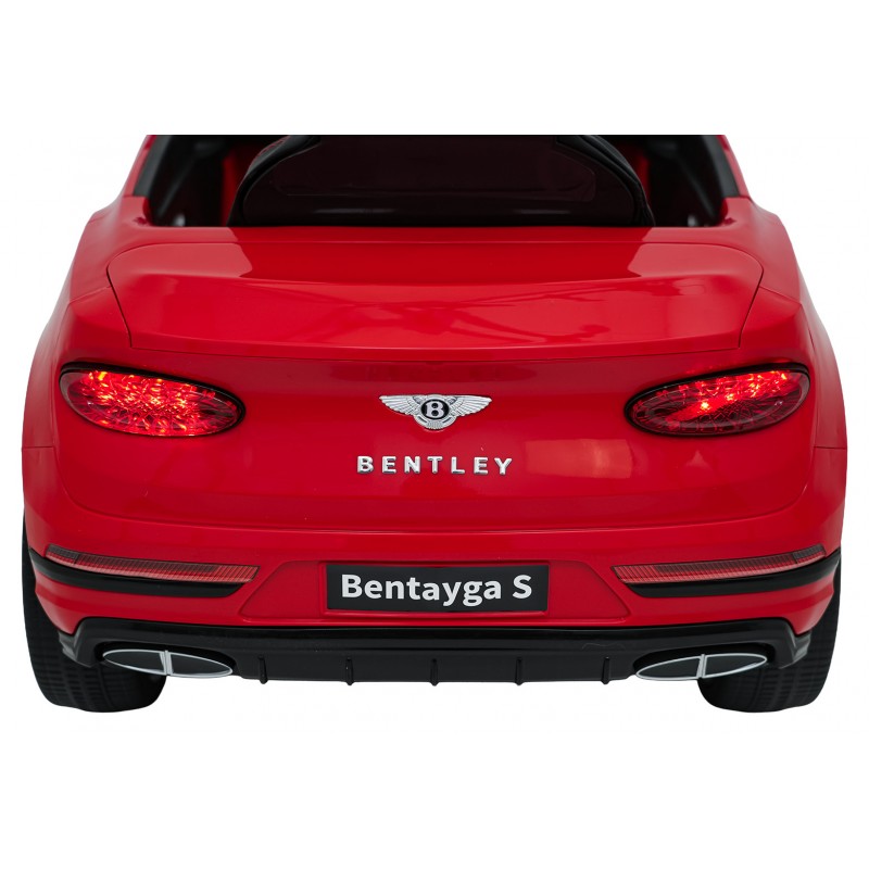 Auto Elettrica per Bambini Bentley Bentayga S 12V con Telecomando Rossa
