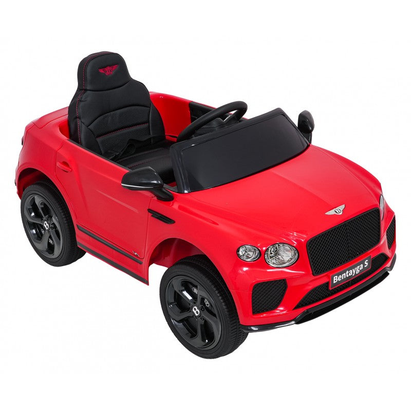 Auto Elettrica per Bambini Bentley Bentayga S 12V con Telecomando Rossa