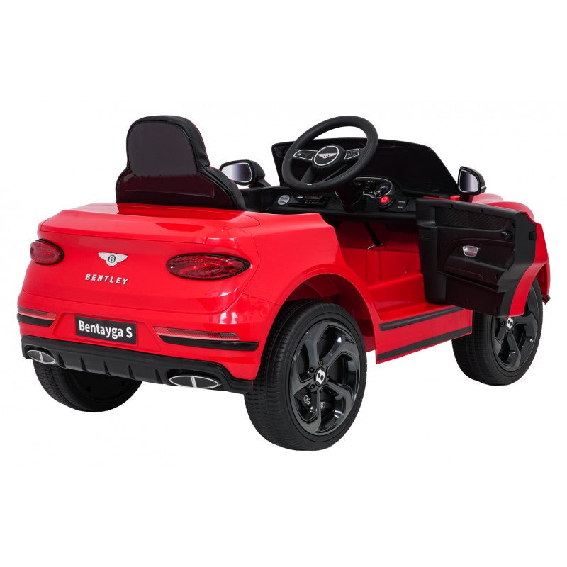 Auto Elettrica per Bambini Bentley Bentayga S 12V con Telecomando Rossa