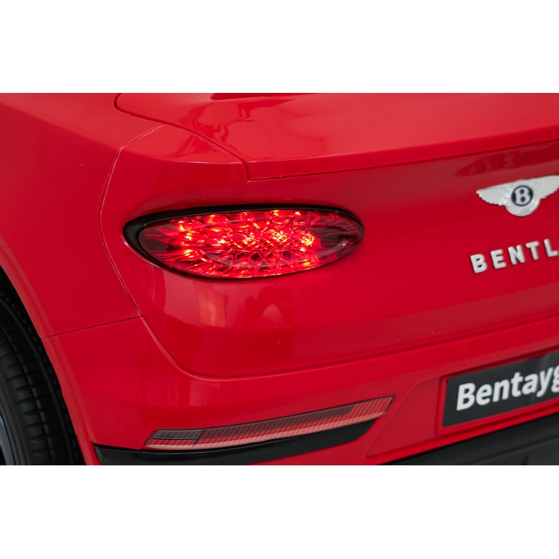 Auto Elettrica per Bambini Bentley Bentayga S 12V con Telecomando Rossa