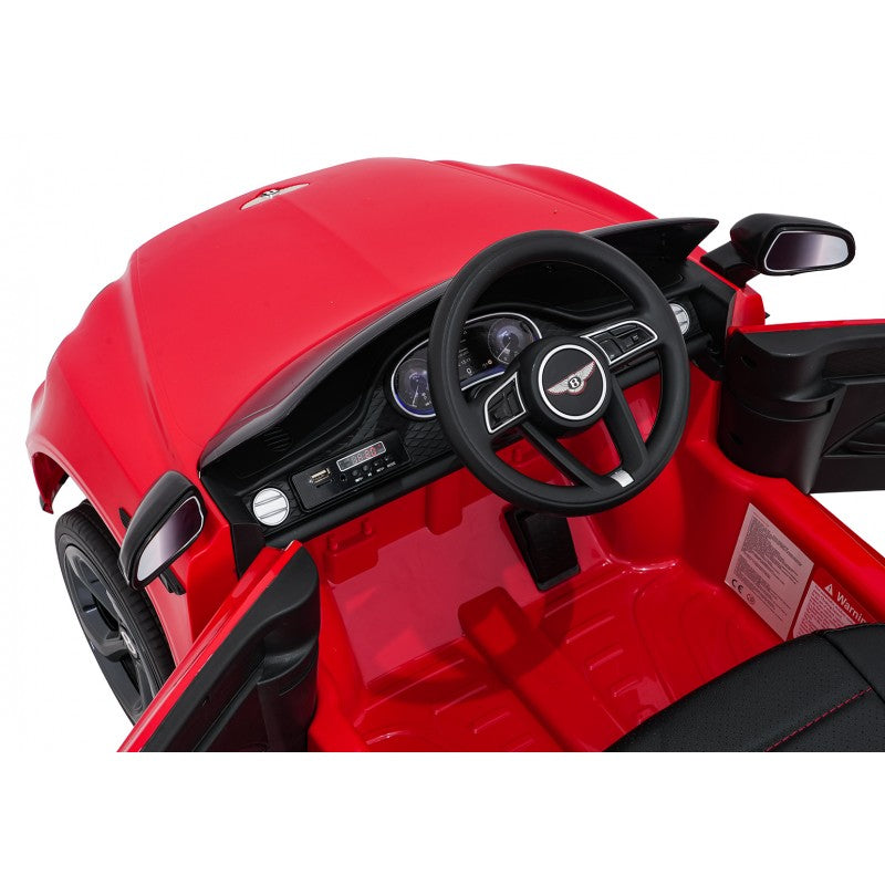 Auto Elettrica per Bambini Bentley Bentayga S 12V con Telecomando Rossa