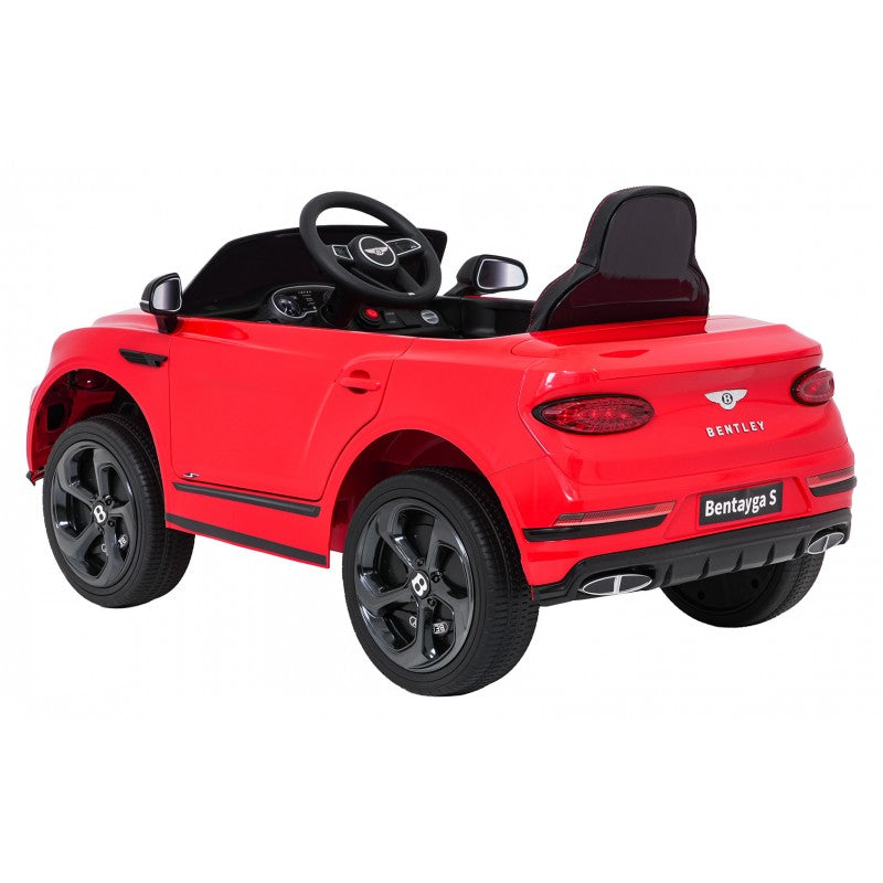Auto Elettrica per Bambini Bentley Bentayga S 12V con Telecomando Rossa