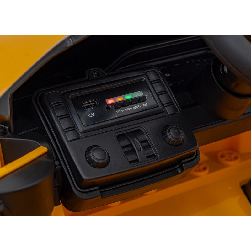 Auto Elettrica per Bambini BMW M4 12V con Telecomando Gialla