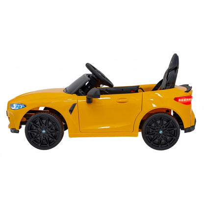 Auto Elettrica per Bambini BMW M4 12V con Telecomando Gialla