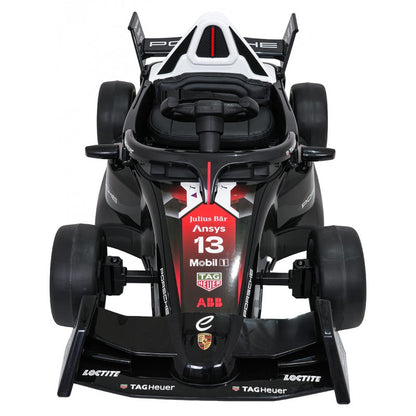 Auto Elettrica per Bambini Porsche Formula E 12V con Telecomando Rossa