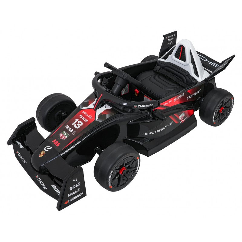 Auto Elettrica per Bambini Porsche Formula E 12V con Telecomando Rossa
