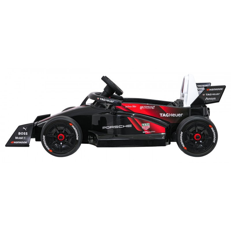Auto Elettrica per Bambini Porsche Formula E 12V con Telecomando Rossa