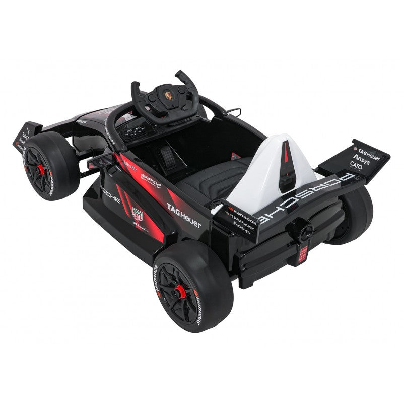 Auto Elettrica per Bambini Porsche Formula E 12V con Telecomando Rossa