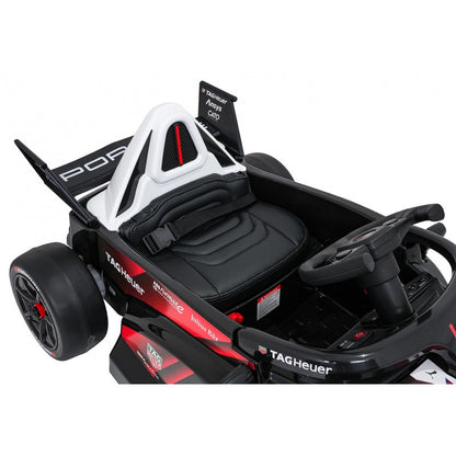 Auto Elettrica per Bambini Porsche Formula E 12V con Telecomando Rossa