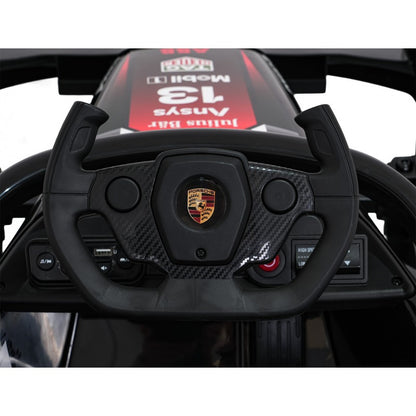 Auto Elettrica per Bambini Porsche Formula E 12V con Telecomando Rossa